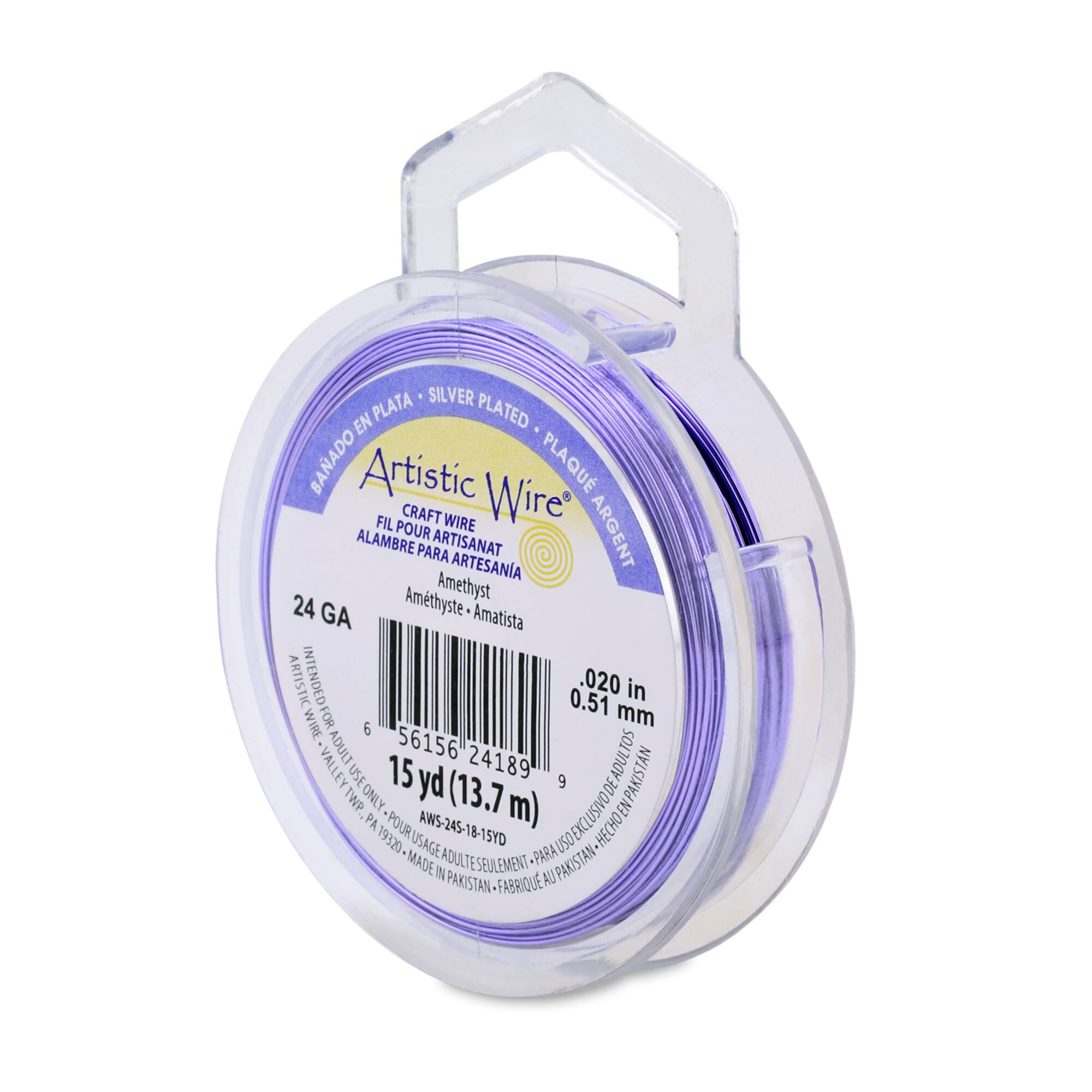 Artistic Wire® Gauge Silver Plated Tarnish Resistant Colored Copper Craft Wire
